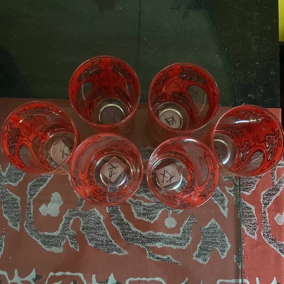 Set of 6 vintage Rare CULVER Ltd. Mid Century GLASSES, Unused - Picture 3 of 9